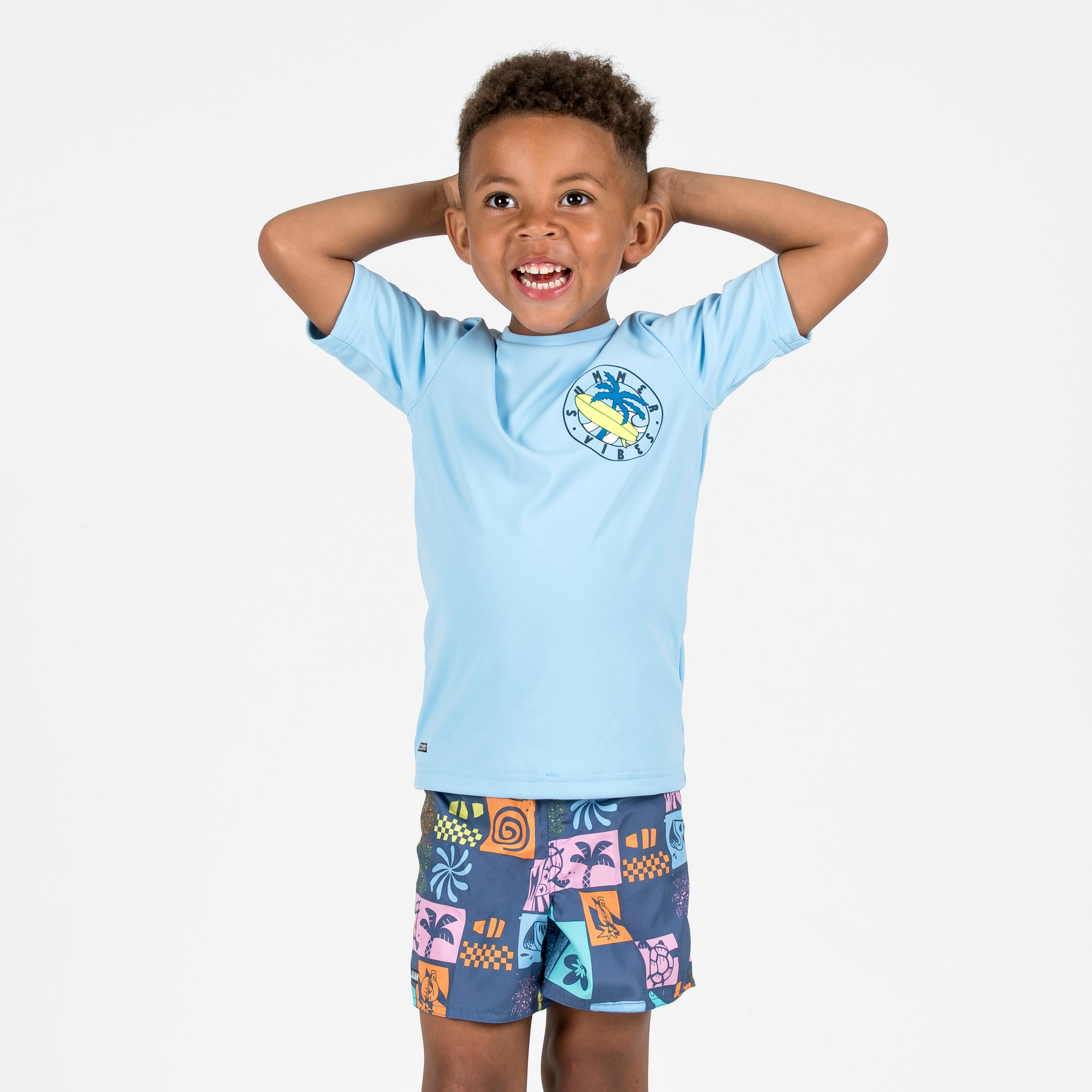 Bermuda de surf multicolor niños
